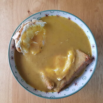 Bread and Egg, Vegetable Soup