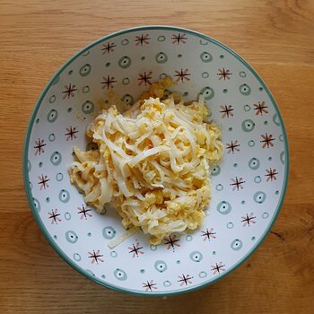 Rice noodle scramble