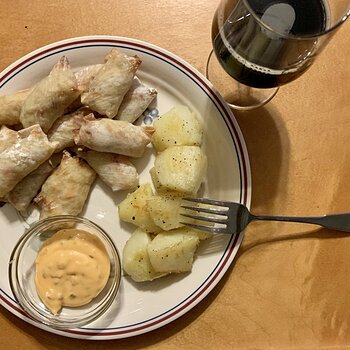 Corned Beef And Cabbage Wontons & Potatoes