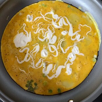 Scrambling Eggs With Creme Fraiche