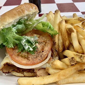 Turkey Sandwich And Fries