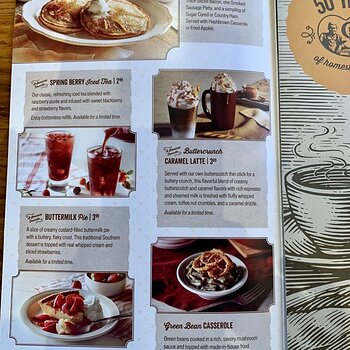 Cracker Barrel Menu 2
