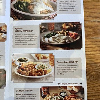 Cracker Barrel Menu 3