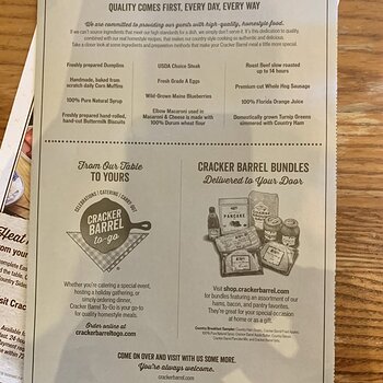 Cracker Barrel Menu 9