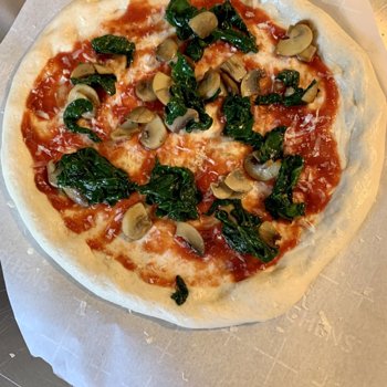 Spinach And Mushrooms For The Wife