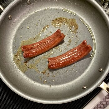 Frying Hot Dogs
