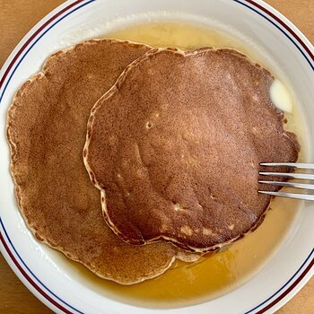 Whole Wheat Cinnamon-Apple Pancakes