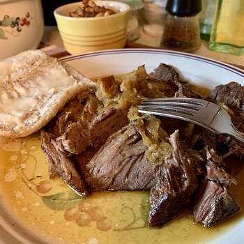 Beer Beef Brisket And Baked Beans
