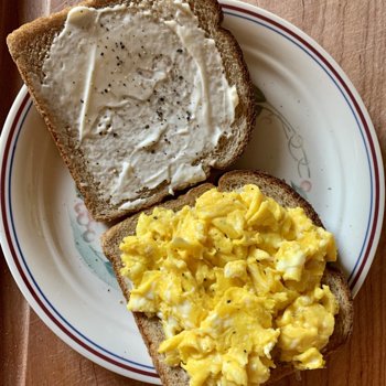 Scrambled Egg And Mayo Sandwich