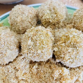 Veggie balls ready for frying.jpeg