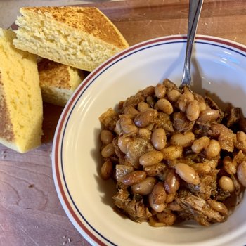 Brisket Baked Beans And Cornbread