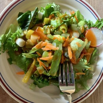 Salad With Homemade French Dressing