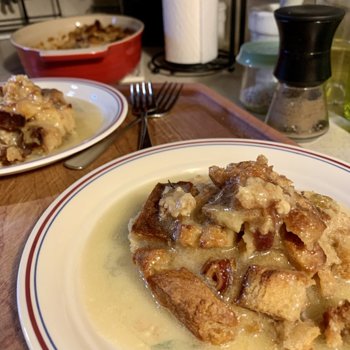 Bread Pudding With Buttermilk Sauce