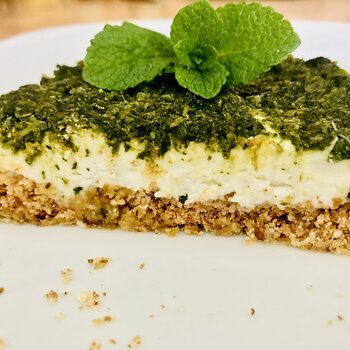 Savoury Cheese Cake with Fresh Mint Sauce.jpeg