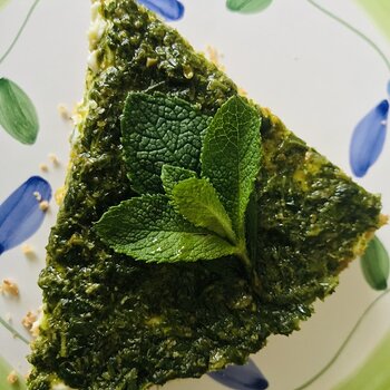 Savoury Cheese Cake with Fresh Mint Sauce.jpeg