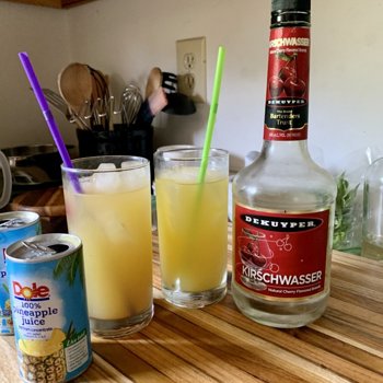 Kirsch And Pineapple Juice