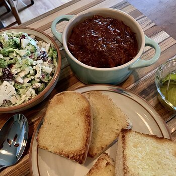 Barbecue Beef And Broccoli-Cauliflower Slaw