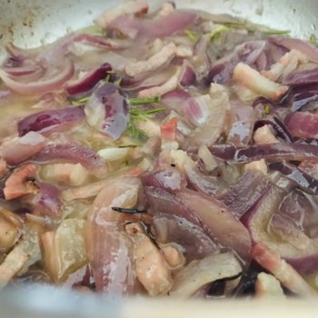 Cooked red onions and smoked pancetta.jpeg