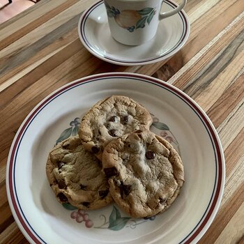 Chocolate Chip Cookies And Tea