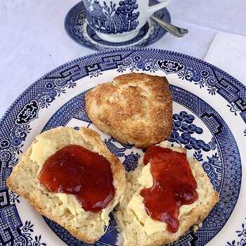 Buttermilk Scones And Strawberry Jam