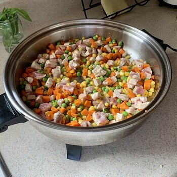 Frying The Veggies