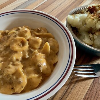 Cheesy Hamburger Pasta