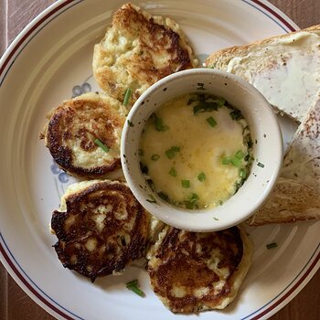 Eggs And Mashed Potato Cakes