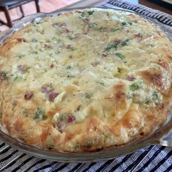 Ham And Cheese Impossible Pie