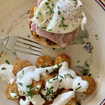 Poached Egg And Potatoes