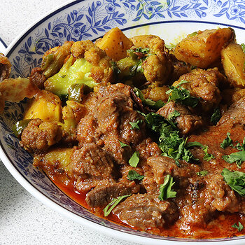 With aloo ghobi and roti s.jpg