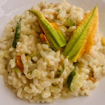 Risotto with courgette and courgette flowers.jpeg