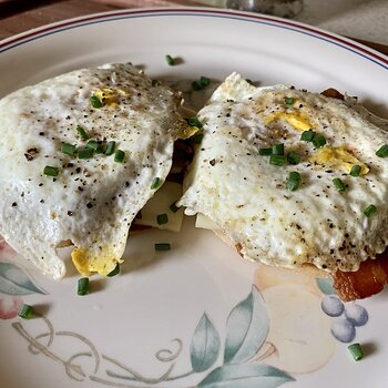 Open-Faced Egg McMuffin