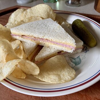Ham And Cheese (And Honey-Mustard & Butter) Sandwiches