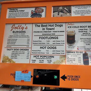 Jolly's Menu