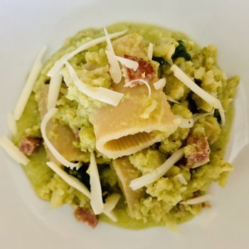 Paccheri with broccolo romano cream and salame.jpeg