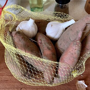 Sweet Potatoes & Garlic