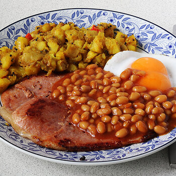 Gammon, sour potatoes, egg and beans s.jpg