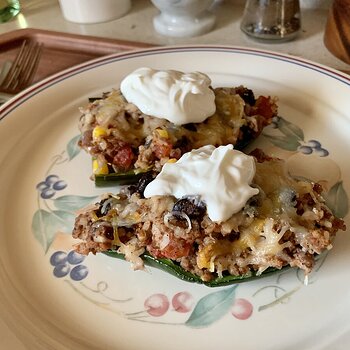 Stuffed Poblanos