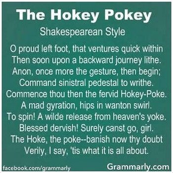 To Hokey, Perchance To Pokey!