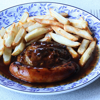 With sausage and chips and gravy s.jpg