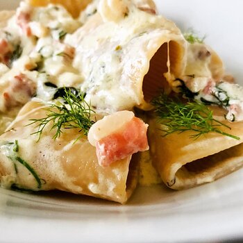 Paccheri with Burrata, Speck and Wild Fennel.jpeg