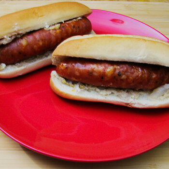 Andouille Sandwiches with Horseradish and Sauerkraut