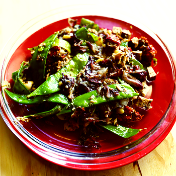 Radicchio Albacore Sesame Stir Fry