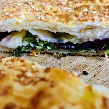 Puff Pastry Calzone filled with Radicchio and Rocket salad.jpeg