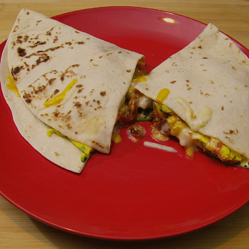 Onion and Garlic Breakfast Quesadillas