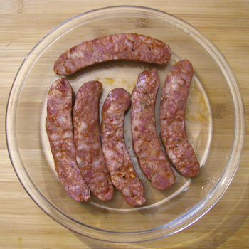 Split Andouille Sausages