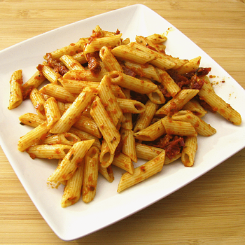 Penne with Sun Dried Tomato Pesto