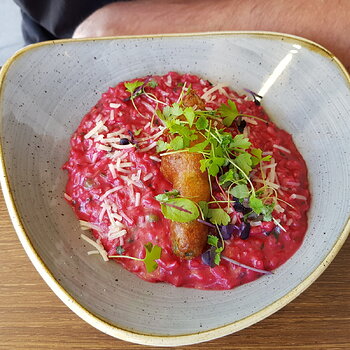 Beetroot risotto