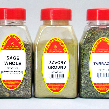 Spices - Sage, Savory, Tarragon and Thyme