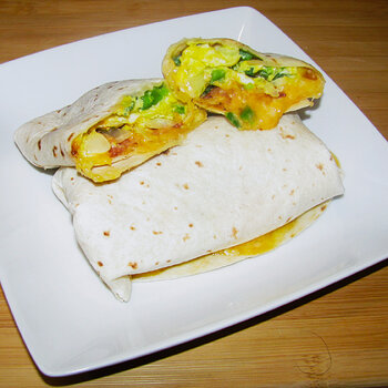 Bacon and Egg Breakfast Burrito